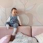 Big Flowers Neutral Colors Mural
