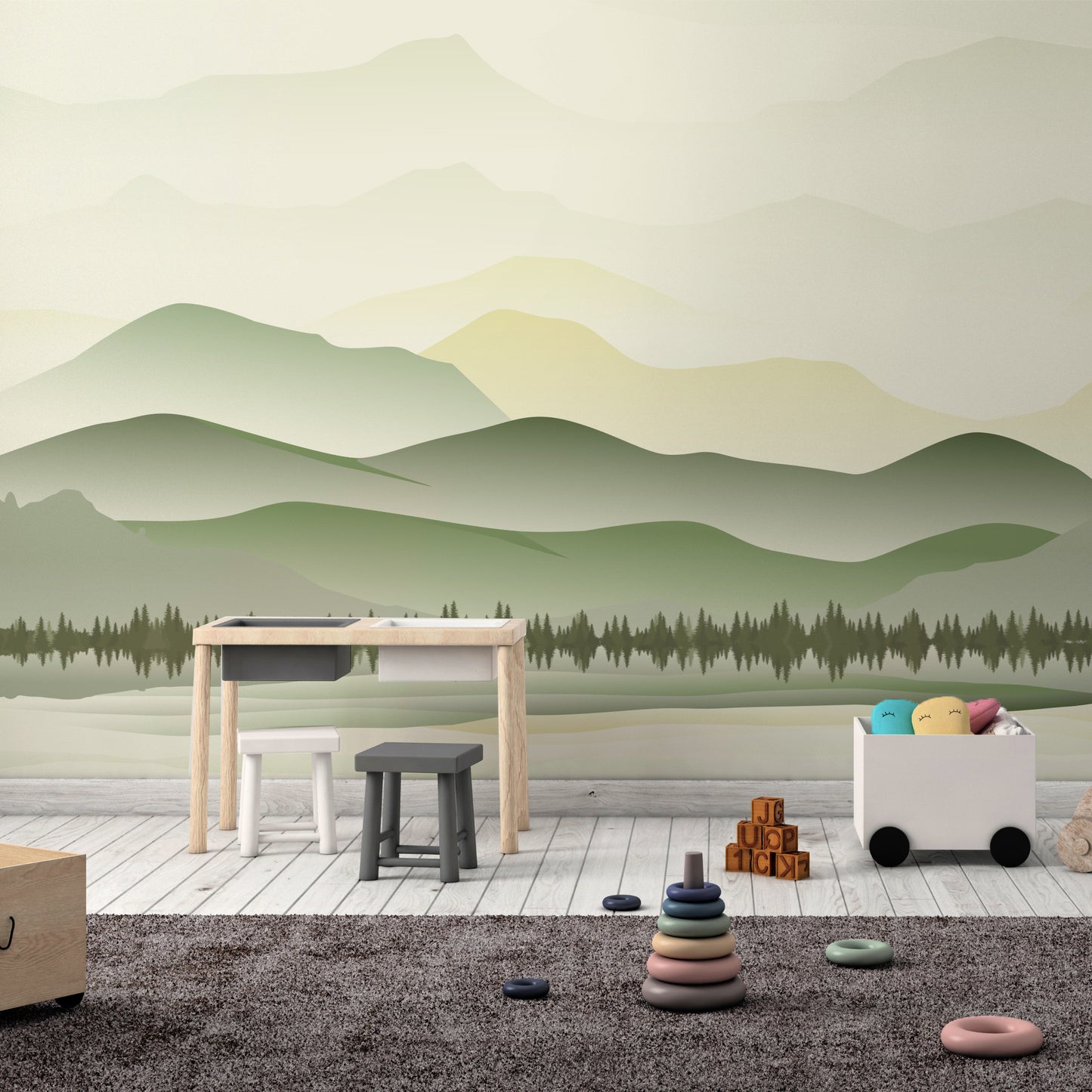 Green Mountain mural