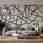 Abstract Black and White wallpaper Mural