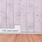 Pink Floral wallpaper Mural