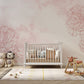 Pink Marigold Floral wallpaper Mural